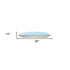 14" X 36" Light Blue 100% Cotton Zippered Pillow